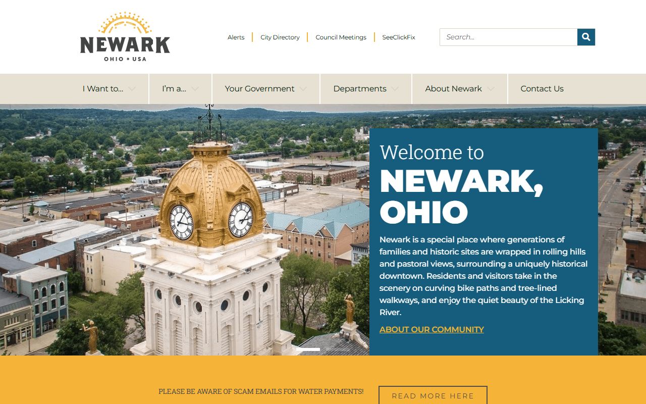 Newark Ohio city government divorce records resources