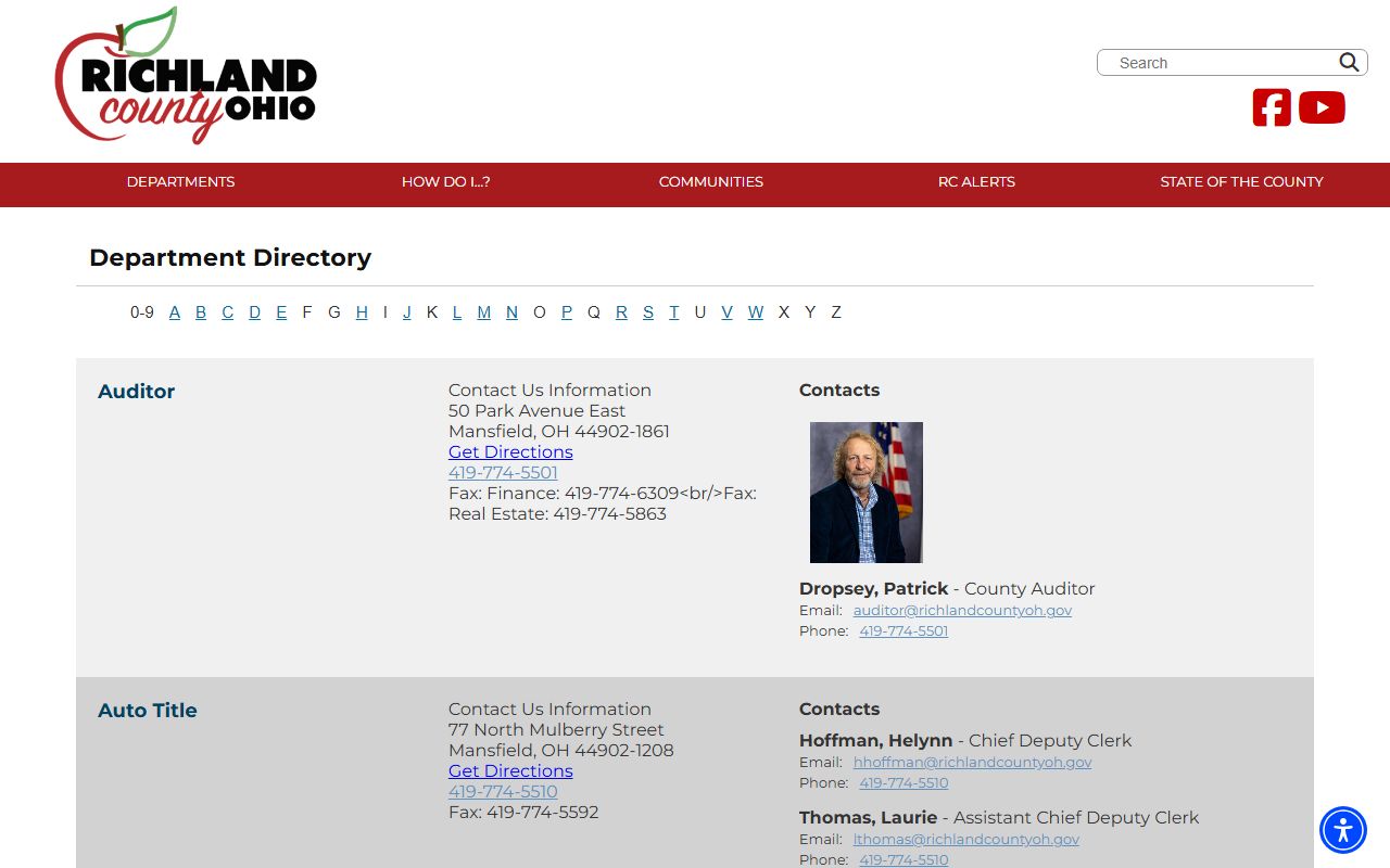 Richland County Clerk of Courts divorce records