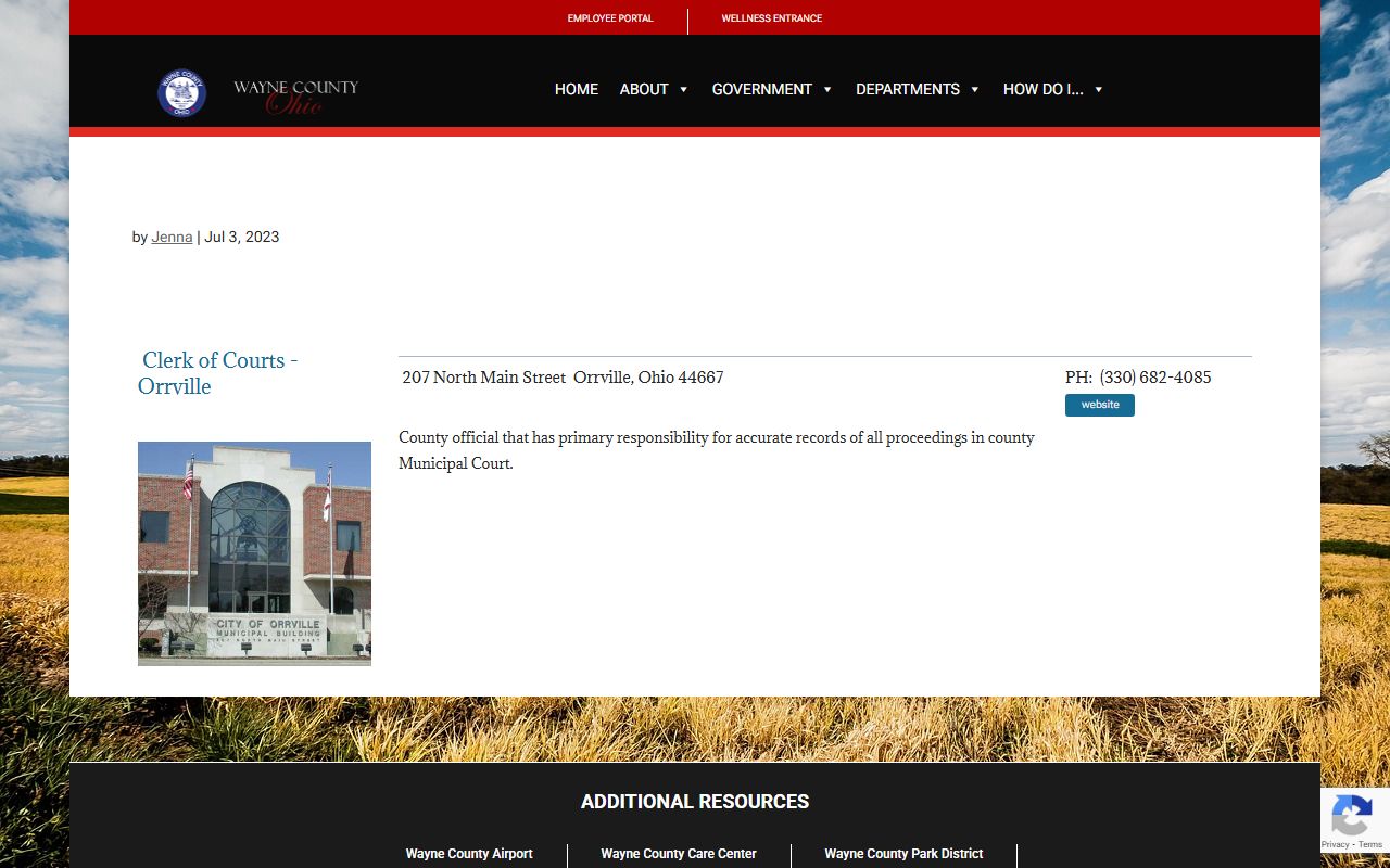 Wayne County Clerk of Courts divorce records